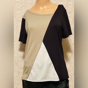 🌼Olive, Black and White top by SHEIN🛍️